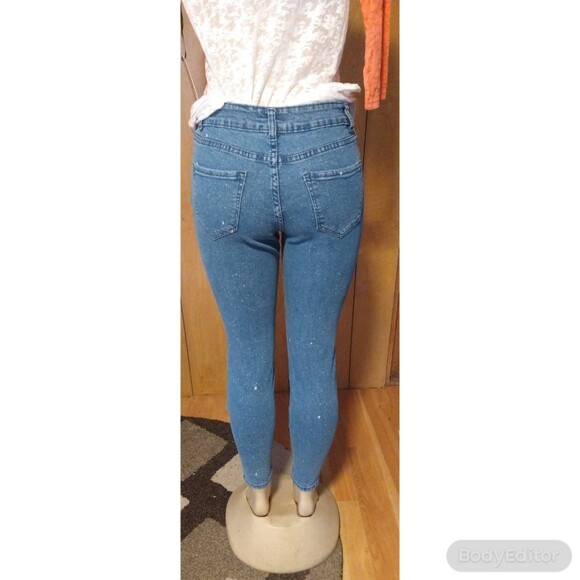 Bongo Blotched Bleach Skinny Jeans - Picture 5 of 5